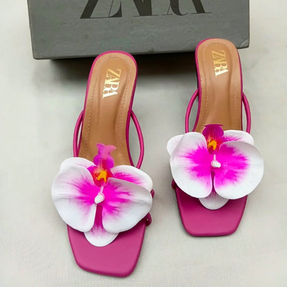 Zara Floral Heels