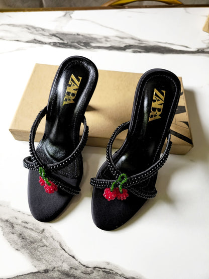 Zara Cherry Heels