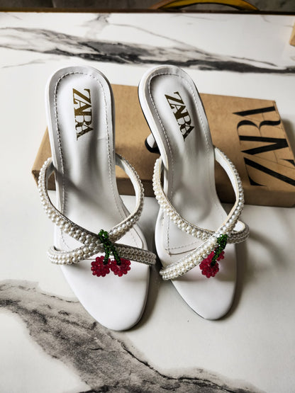 Zara Cherry Heels