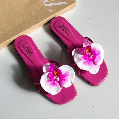 Zara Floral Flats