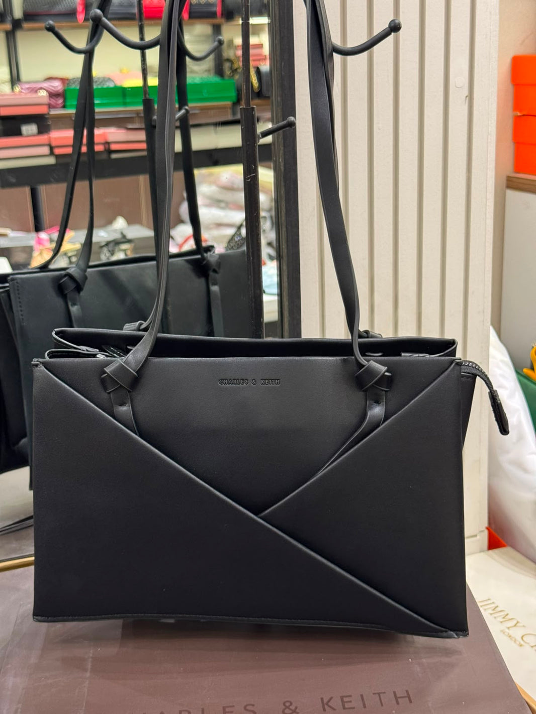 Charles & Keith Midori Geometric Tote Bag