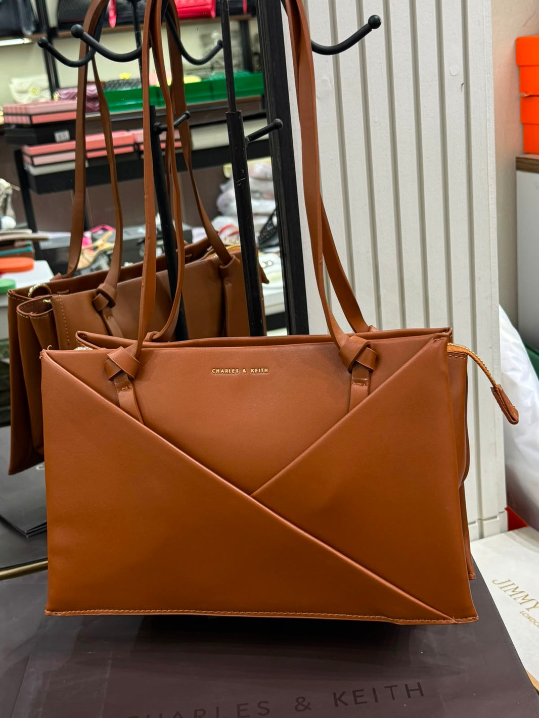 Charles & Keith Midori Geometric Tote Bag