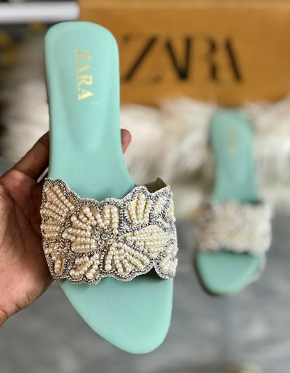Zara Embroidered Flats