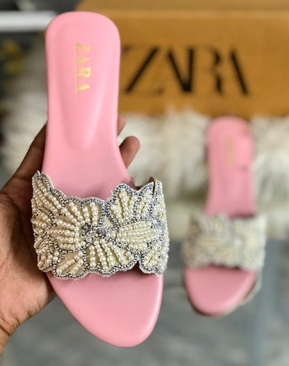 Zara Embroidered Flats
