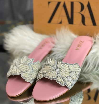 Zara Embroidered Flats