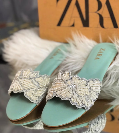 Zara Embroidered Flats