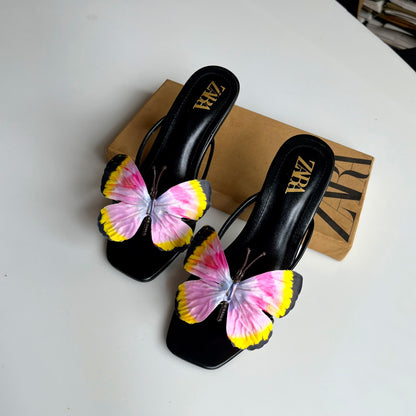 Zara Floral Heels