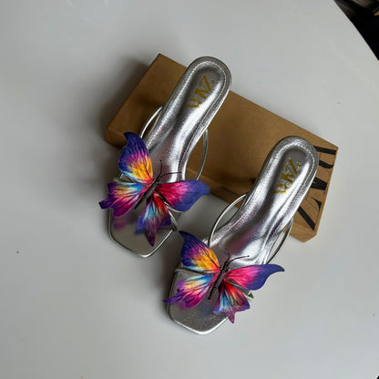Zara Floral Heels