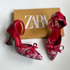 Zara Bow Floral Heels