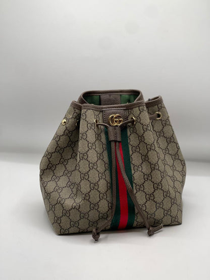 GG Supreme Ophidia Top Handle Bucket Bag