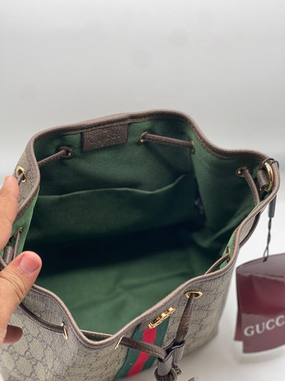 GG Supreme Ophidia Top Handle Bucket Bag