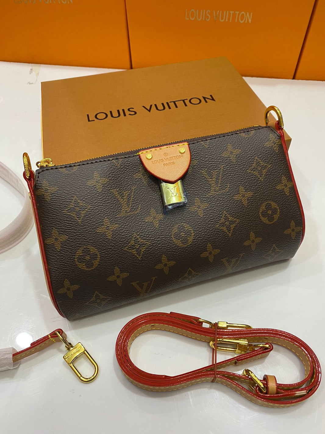 Lv Monogram Pouchette Bag