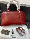Saint Laurent Sac de jour Leather Bowling Bag