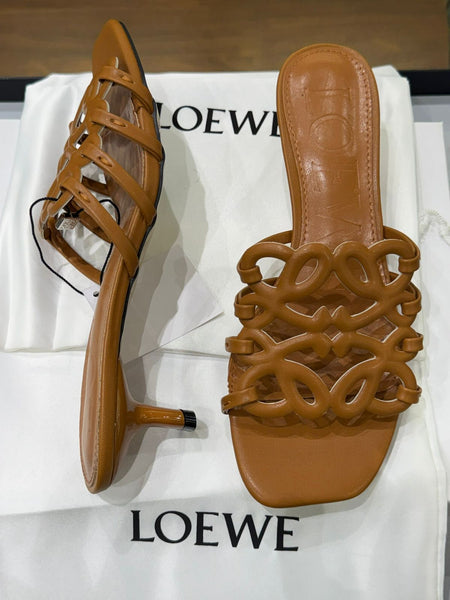 Loewe Petal Anagram in Soft Calfskin Heels