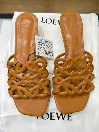 Loewe Petal Anagram in Soft Calfskin Heels