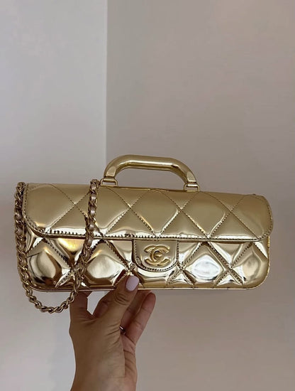 Chanel 2025 Large Patent Top Handle Bag