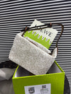Loewe Small Cubi Anagram Jacquard Canvas Shoulder Bag
