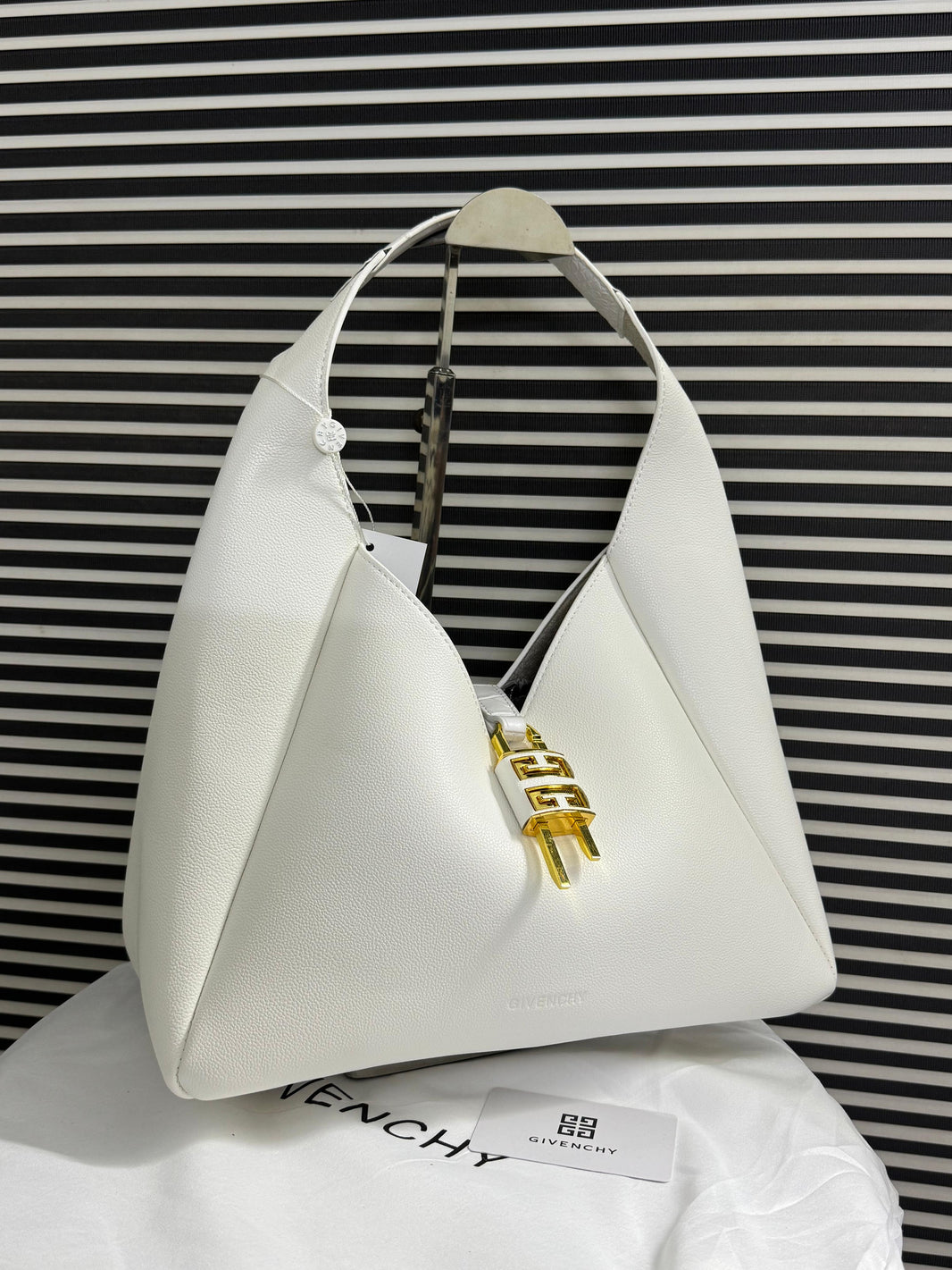 Givenchy G-Hobo Medium Leather Shoulder Bag