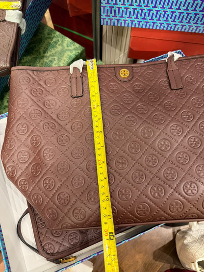 TORY BURCH SMALL T MONOGRAM ZIP TOTE