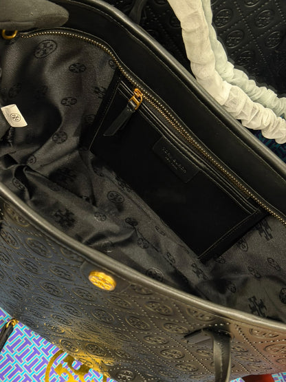 TORY BURCH SMALL T MONOGRAM ZIP TOTE
