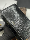 RC Snake Motif Leather Clutch