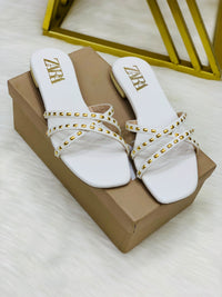 Zara Stud Cross Slipper