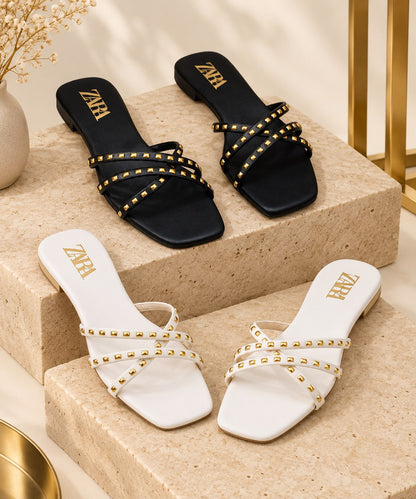 Zara Stud Cross Slipper