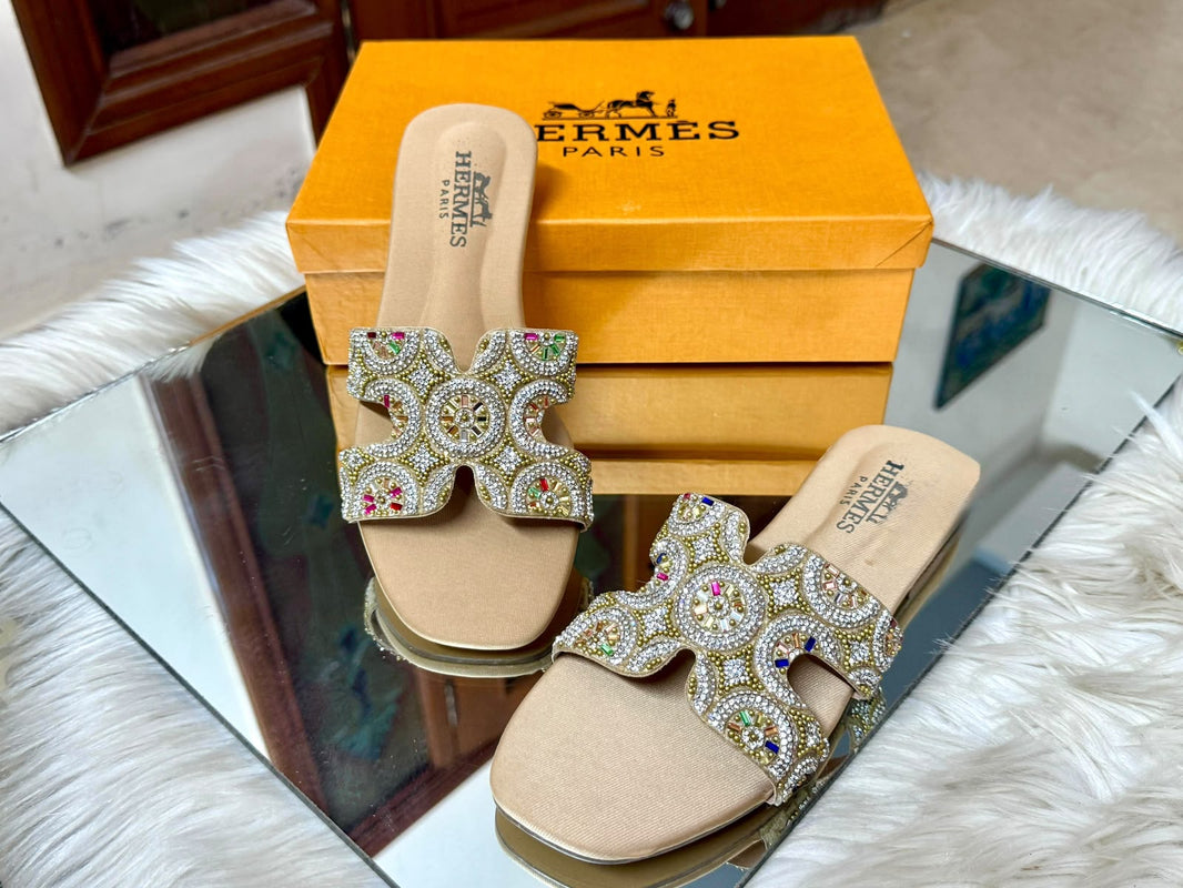 HERMES Handwork Slippers