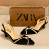 Zara Velvet Elegance Kitten Heels