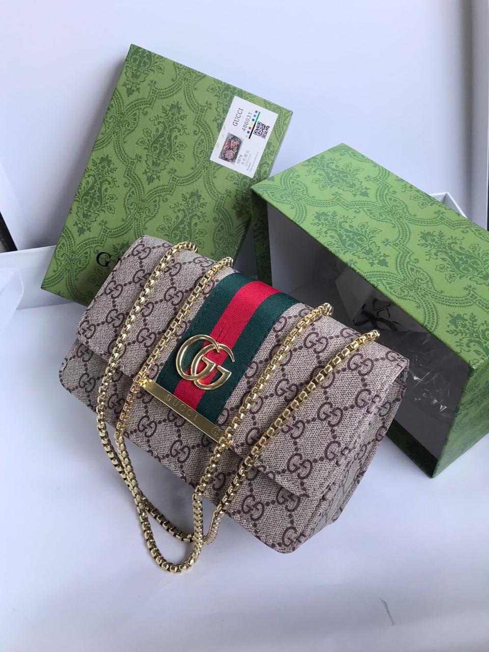 Gucci Floral Print Crossbody Bag