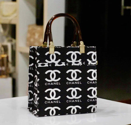 Designer Embossed Mini Top-Handle Bag