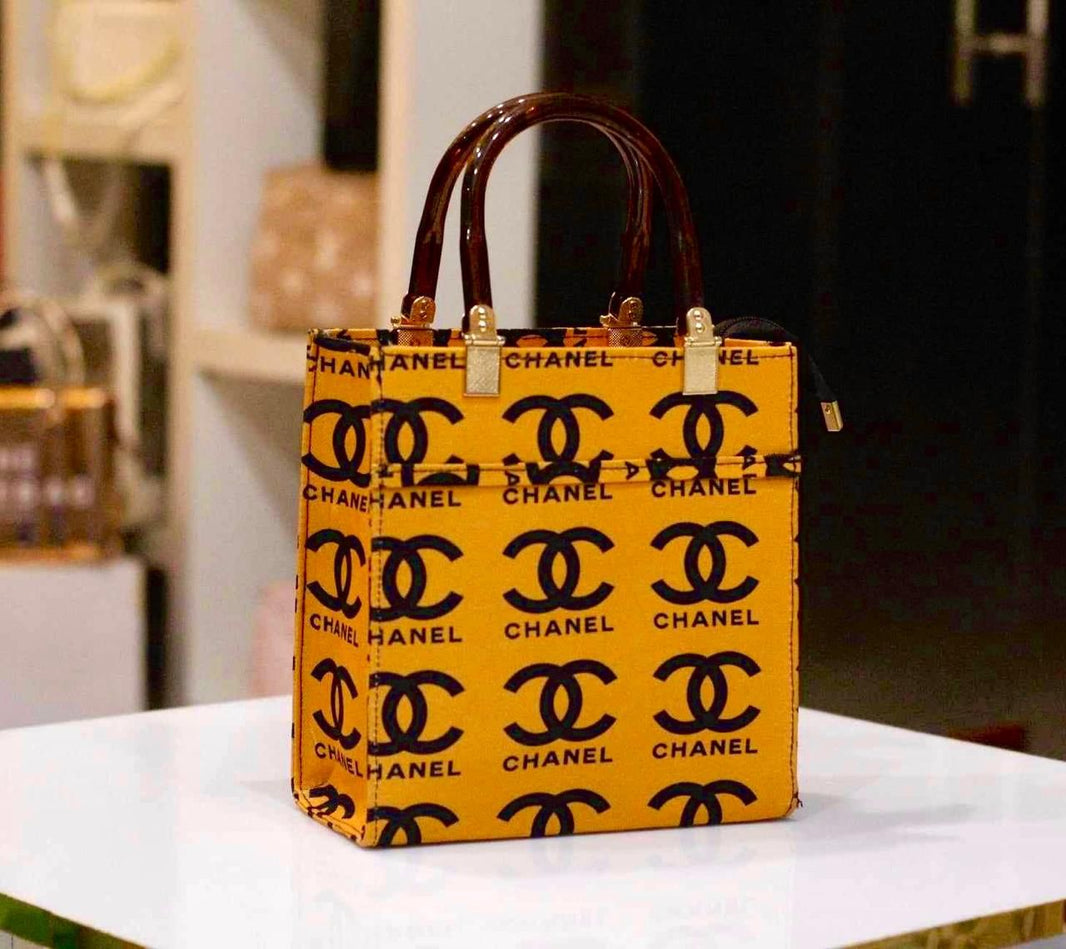 Designer Embossed Mini Top-Handle Bag