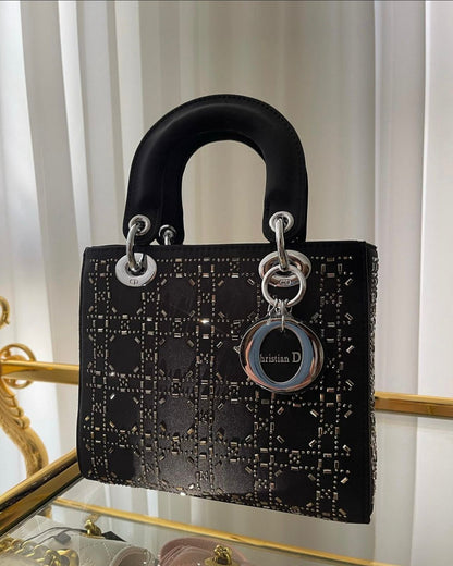 Dior Crystal Blossom Satin Bag