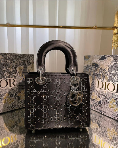 Dior Crystal Blossom Satin Bag
