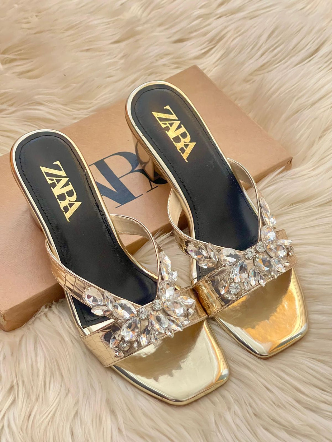 Zara Chunky Heeled Sandals