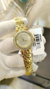 Mk Mini Darci Gold with Crystal Crave Dial Watch