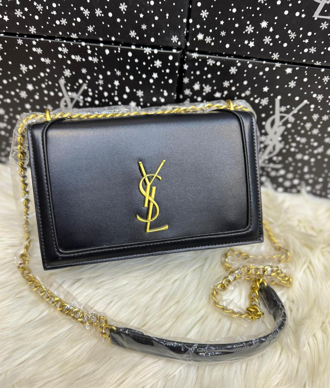 Saint Laurent Sunset Medium Fox Bag