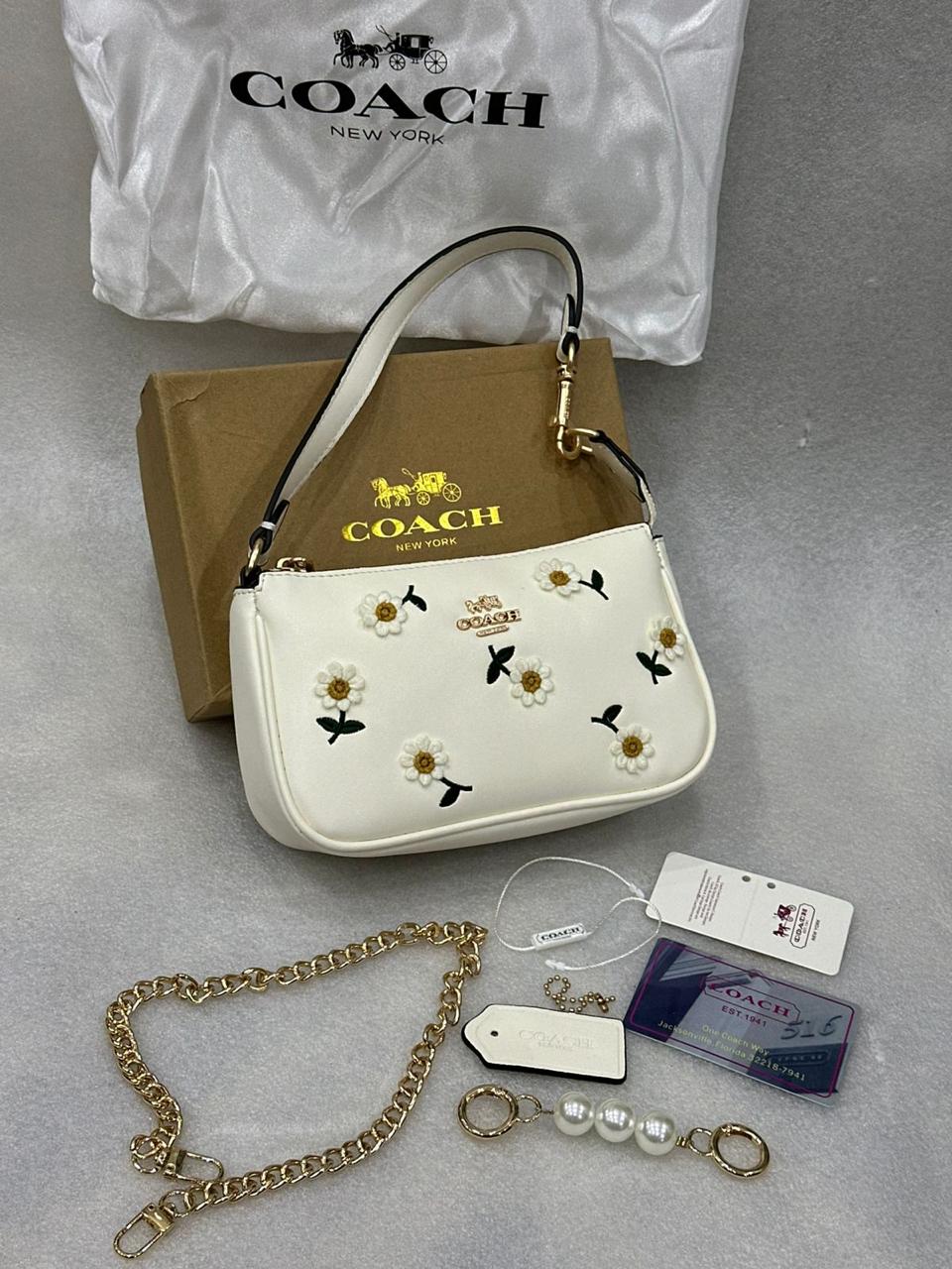 Coach Mm Pearl Strap Shoulder Bag