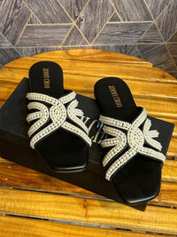 Jimmy Choo Cross Pearl Sandals