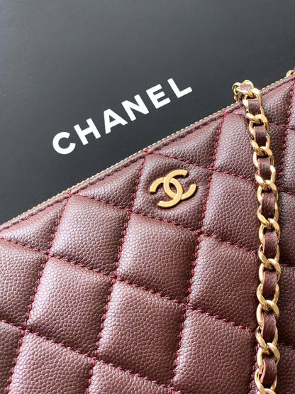 Chanel 25A Double Chain Bag Caviar