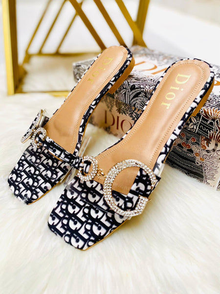 Dior Buckle Slippers