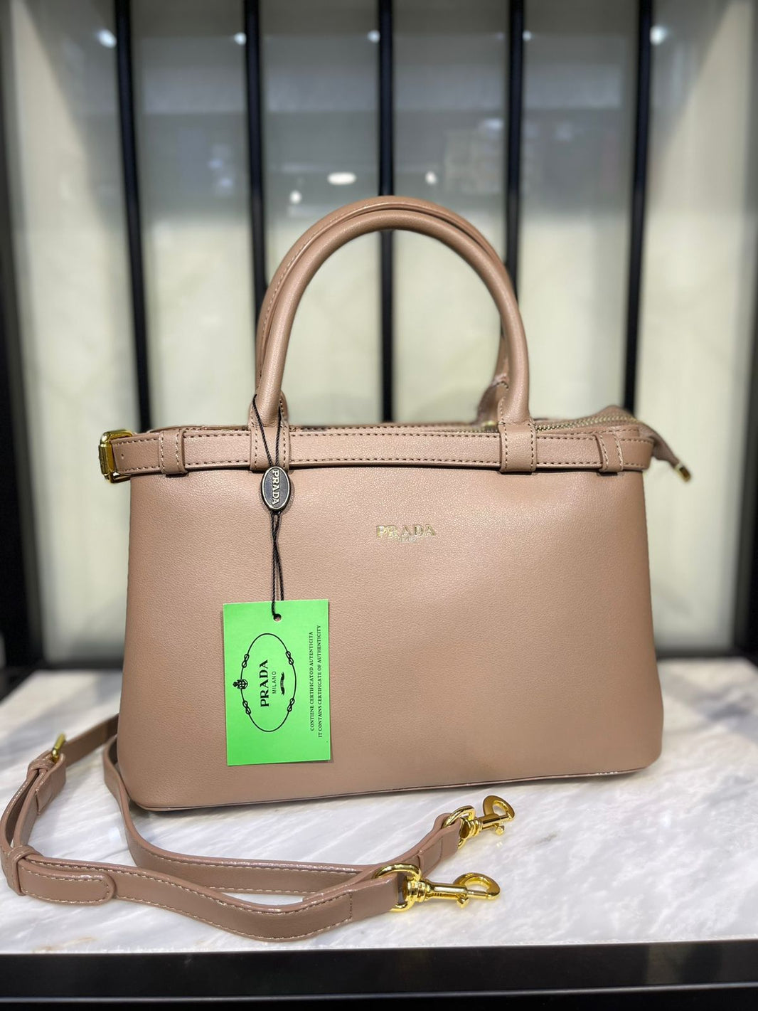 Prada Buckle Small Handbag