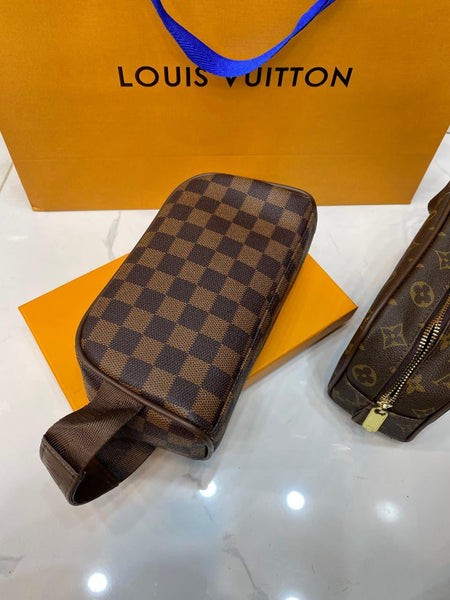 Lv Unisex Leather Pouch