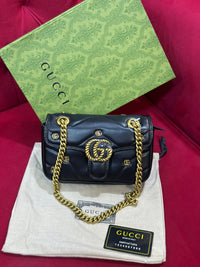 Gucci Marmont Logo Embossed Bag