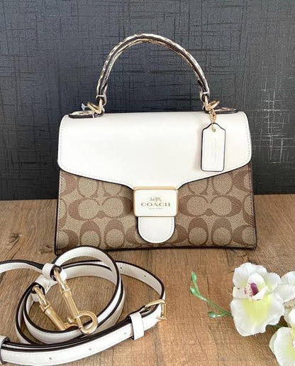 Coach Pepper Satchel Signature Bag