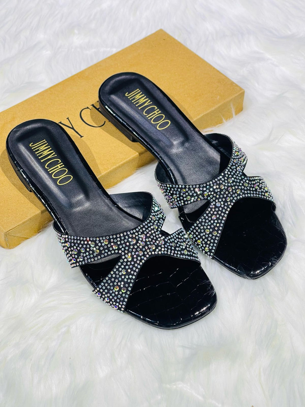 Jimmy Choo Vobe Stone Flats