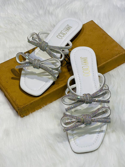 Jimmy Choo Double Bow Flats