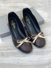 Lv bow Flat Pumps