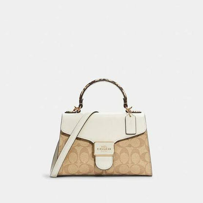 Coach Pepper Satchel Signature Bag
