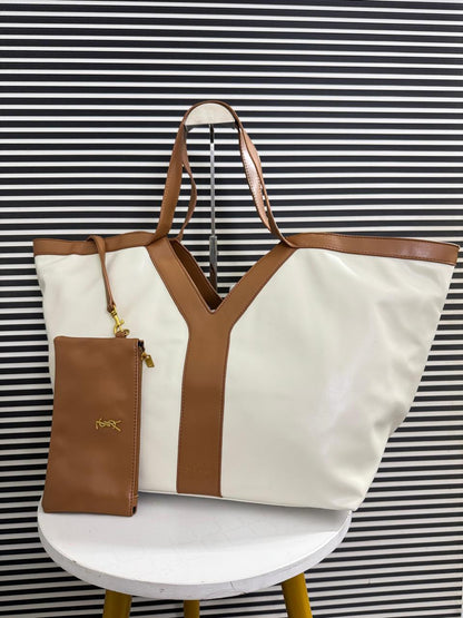 Saint Laurent Y Leather Tote Bag